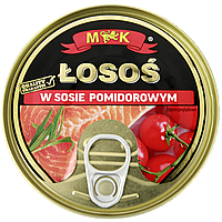 Лосось в томатному соусі МК МК w sosie pomidorowym 160g 12шт/ящ (Код: 00-00013985)