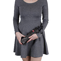 Парасолька складана de esse 3148 автомат Чорна, фото 2