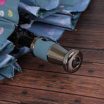 Парасолька складана de esse 3225 напівавтомат Сіро-блакитна, фото 5