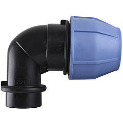 Кутник 90° VSPLAST ПЕ обжим-внутрішня 63x1 1/2" 000007896