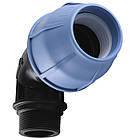 Кутник 90° VSPLAST ПЕ обжим-зовнішня 63x2" 000007902, фото 2