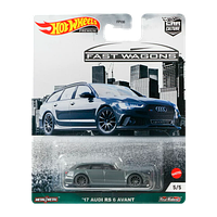 Машинка Premium Hot Wheels '17 Audi RS 6 Avant Fast Wagons 1:64 GRJ65 Dark Grey