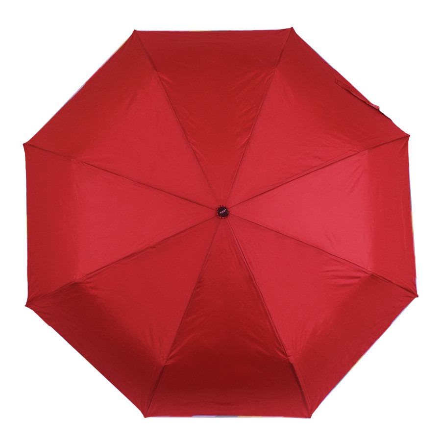 Парасолька складана de esse 3306A механічна Яскраво-червона