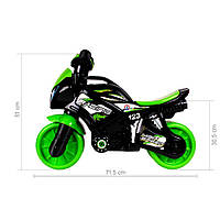 Каталка-беговел Мотоцикл ТехноК 5774TXK Чёрно-салатовый Nia-mart