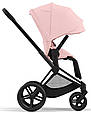 Cybex Priam 4.0 коляска 2 в 1 Peach Pink y шасі Matt Black, фото 6