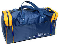 Дорожная сумка средний размер 38L Wallaby синяя с желтым Nia-mart