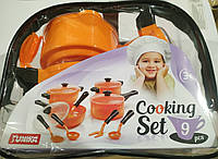 Набор посуды "Cooking Set", 9 предметов, в сумке 23*17*11см, ТМ Юника, Украина (20шт)