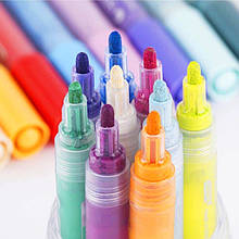 Набір акрилових маркерів фломастерів у валізці 12 кольорів