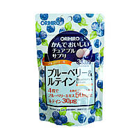 ORIHIRO Blueberry & Lutein Жевательные витамины для глаз Japan. 30дней