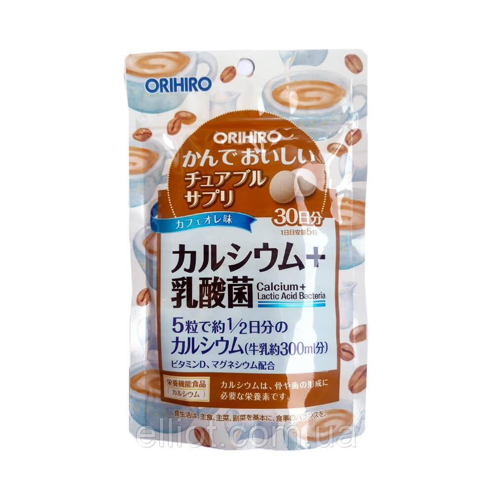 Orihiro Calcium + Lactic Acid кальцій і лактобактерії Японія 30 дней