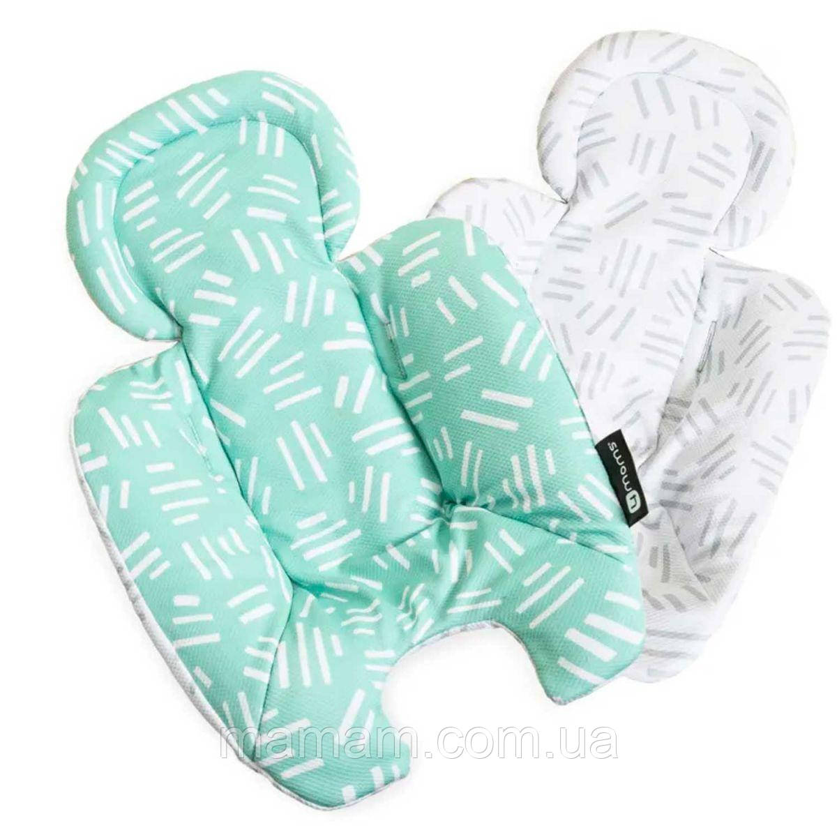 Вкладиш для шезлонга-гойдалки 4moms MamaRoo і RockaRoo Mint Cool Mesh, фото 1