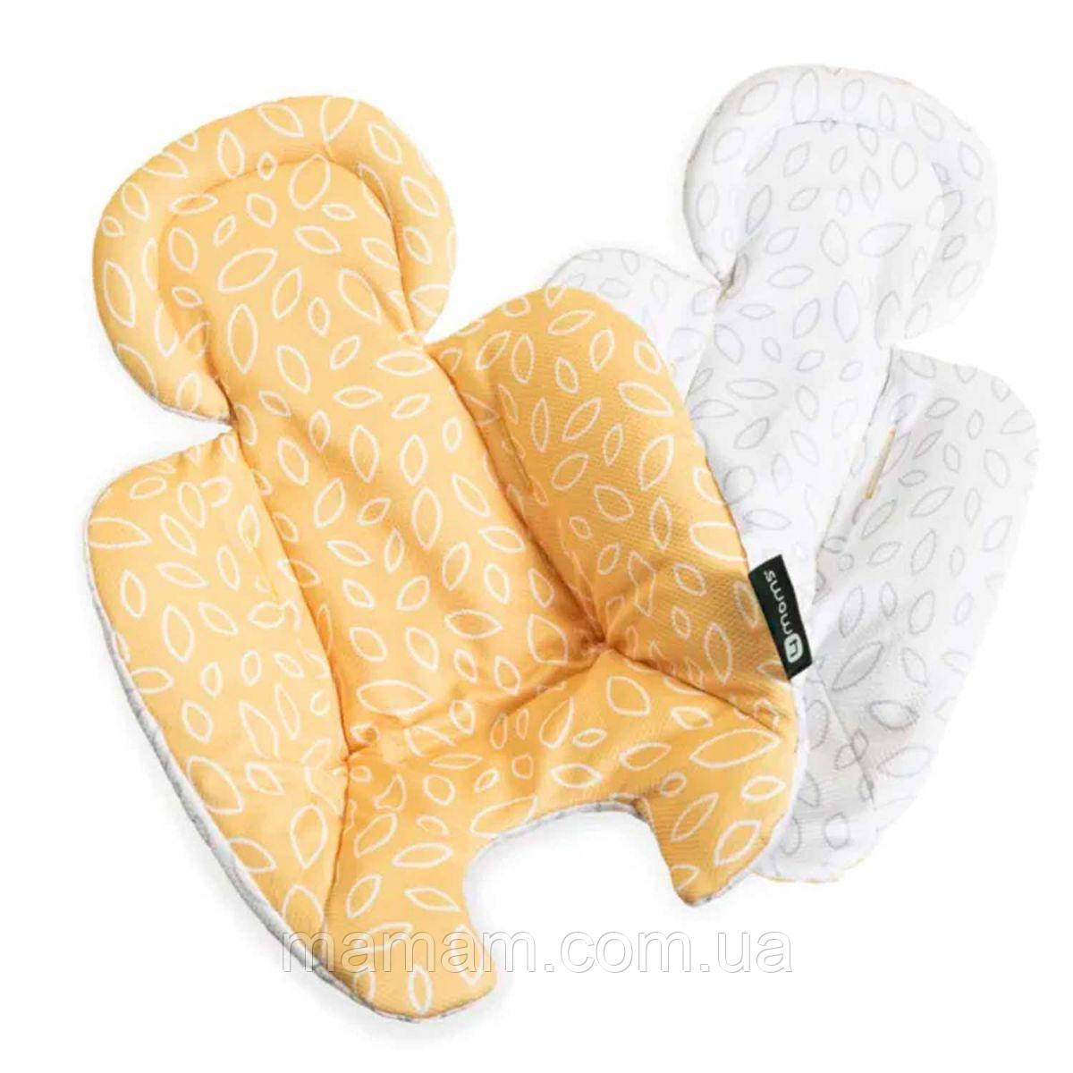 Вкладиш для шезлонга-гойдалки 4moms MamaRoo і RockaRoo Yellow Cool Mesh, фото 1