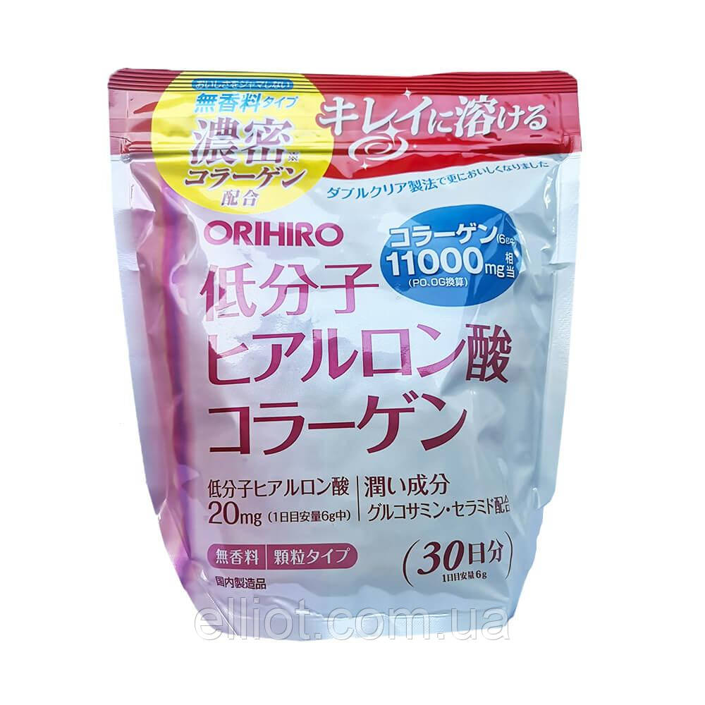 Orihiro колаген Collagen з гіалуроновою кислотою Японський 180г