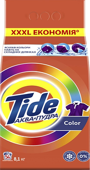 Пральний порошок Tide Автомат Color, для кольорової білизни, 8.1 кг 54 прань