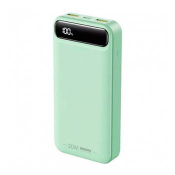 Зовнішній акумулятор (power bank) Remax RPP-521 Bole Series 20000mah 20W+22.5W PD+QC green