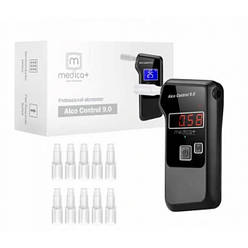 Алкотестер MEDICA+ Електрохімічний AlcoControl 9.0 PRO (Японія) Алкомат Професійний + Комплект