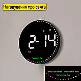 Настінний цифровий годинник з секундоміром і таймером., фото 5