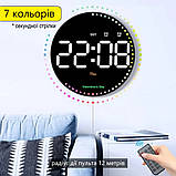 Настінний цифровий годинник з секундоміром і таймером., фото 2
