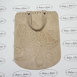 Клапан для рюкзака "Черепаха". Колір "Слонова кістка"., фото 4