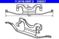 Монтажний к-кт гальмівних колодок MB E-CLASS (W211) 11-8116-0087-2-02