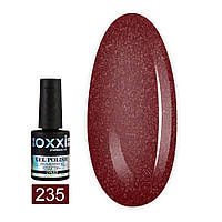 Гель-лак Oxxi Professional № 235 (красный, глиттерный), 10 мл