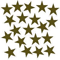 Зірка золота з оракалу 3х3см 20шт