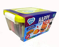 Набор теста для лепки Happy meal TM Lovin, 35стиков, в пластиковом боксе, 20*17*11см (6шт)