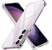 Противоударный прозрачный силиконовый чехол на Samsung Galaxy S23