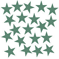 Зірка срібна з оракалу 3х3см 20шт