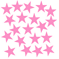 Зірка рожева з оракалу 3х3см 20шт