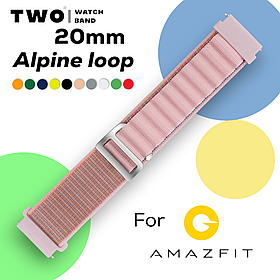 Ремінець Alpine loop для Xiaomi Amazfit 20 мм Рожевий