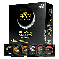 Презервативы Skyn UNKNOWN PLEASURES 42 шт (коробка) безлатексные разные виды