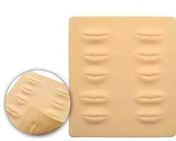 Килимок тренувальний латексний для татуажу 3D Губи