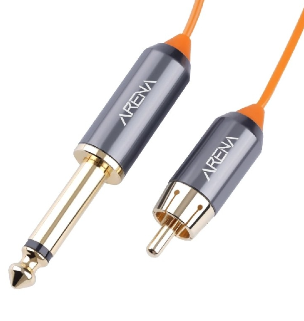 Кліп-корд для тату машинок Arena RCA WY048-2 сіро-жовтогарячий*, фото 1