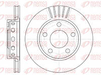 Диск гальмівний ЗАДН AUDI A4 S4 QUATTRO 97-,VW PASSAT 1.8-4.0 96-05 6835.10