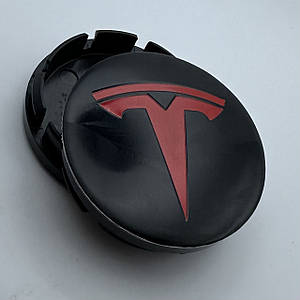 Ковпачок із логотипом Tesla 56 мм 51 мм чорні