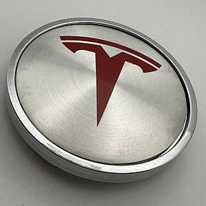 Ковпачок на литі диски з логотипом Tesla 63 мм 58 мм