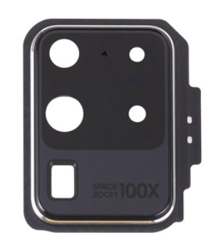 Скло камери для Samsung G988B Galaxy S20 Ultra, з рамкою сірого кольору, Cosmic Grey, фото 1