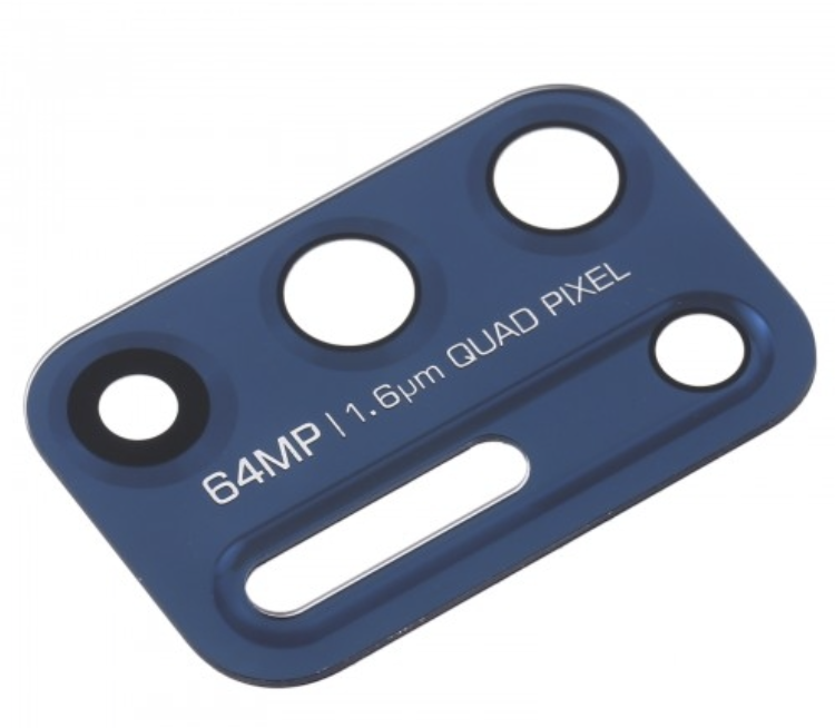 Скло камери для Motorola XT2087-1 Moto G9 Plus, синє, Indigo Blue, без рамки, фото 1