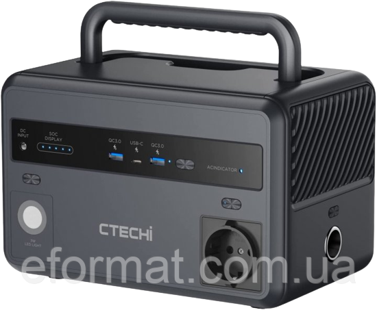 Портативна зарядна станція GT300 Portable Power Station CTECHi (300 W 307Wh AC220V EU)