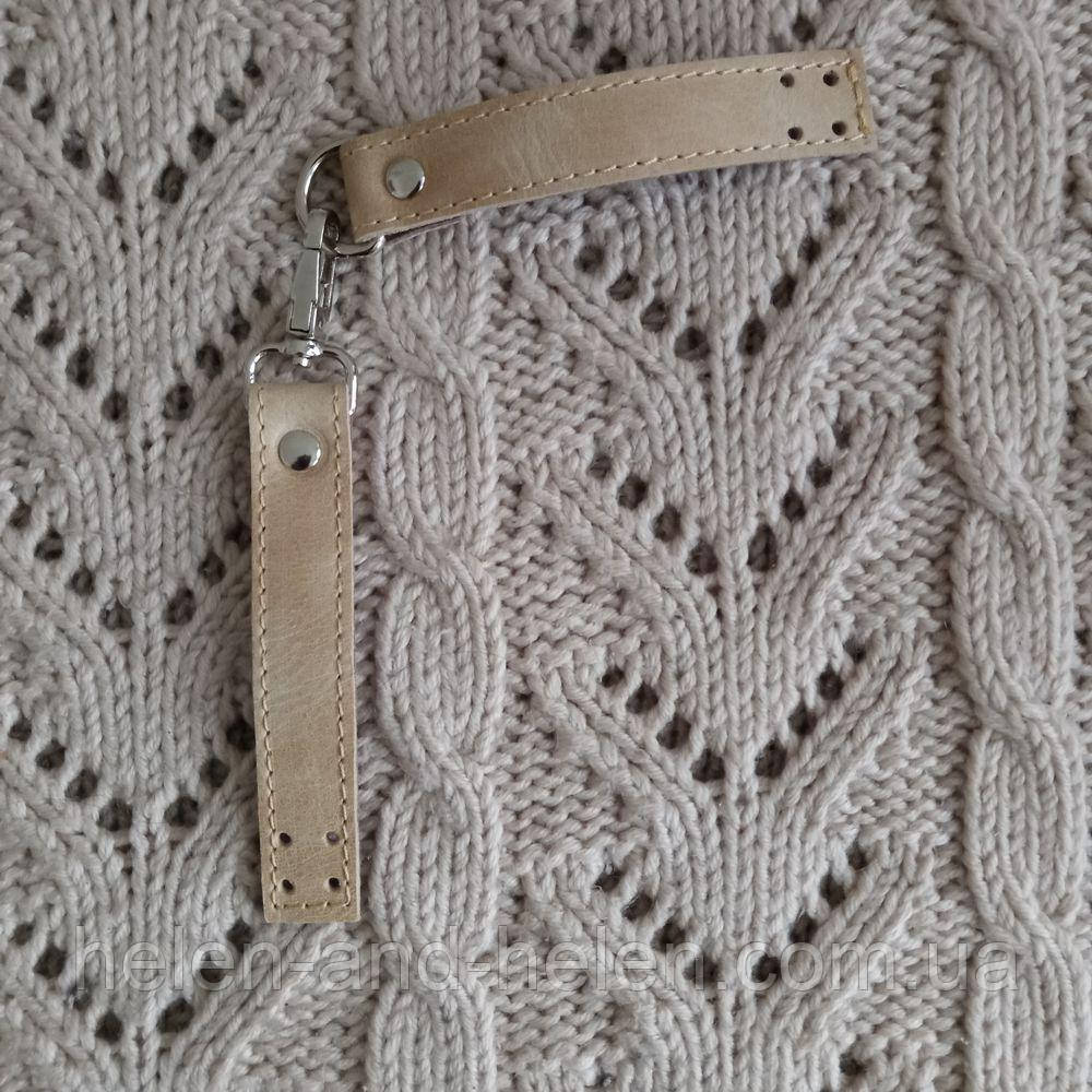 Стяжка для в'язаного рюкзака або сумки. Колір "Слонова кістка", фото 1