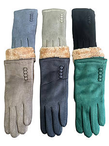 Замш плюс арктичний фузз із сенсорним екраном жіночі рукавички стильні тільки гуртом