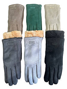 Замш плюс арктичний фузз із сенсорним екраном жіночі рукавички стильні тільки гуртом