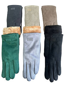 Замш плюс арктичний фузз із сенсорним екраном жіночі рукавички стильні тільки гуртом