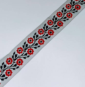 Тасьма жакард 35мм з орнаментом