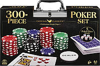 Набор для покера из 300 предметов с алюминиевым футляром Spin Master Cardinal Classics 300-Piece Poker Set