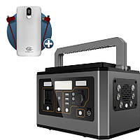 Портативна зарядна станція MUSTANG A520-C 135000 mAh/499 Wh/500 W повер банк, портативна батарея з розеткою УМБ Power Bank +