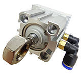 Пневмоциліндр подачі, притиску кромки SDA 20х15 кромкооблицювального верстата HOLZ T-180, фото 4