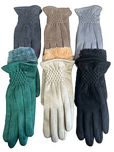 Замш сенсорні жіночі рукавички Додайте оксамитову підкладку стильні тільки оптом