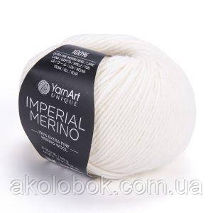Турецкая пряжа для вязания YarnArt Imperial Merino (империя мерино)  3302 белий